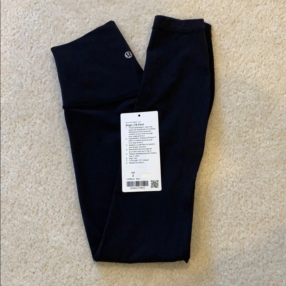 Lululemon Align 7/8 Pant in Black
